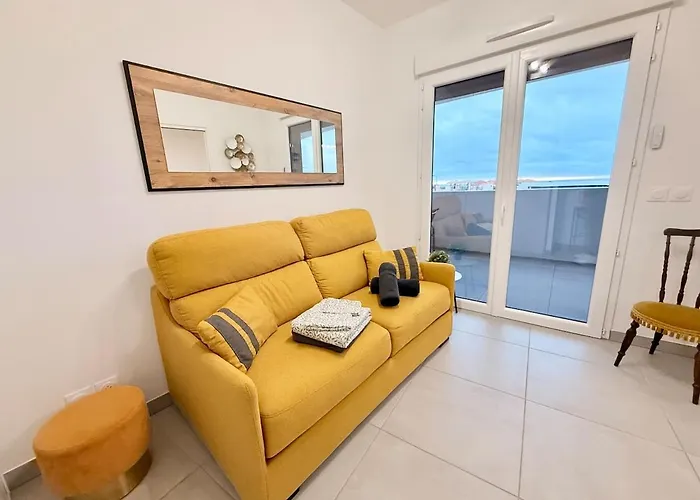 Iconic T3 - Parking - Wifi - Vue Et Montagne Apartman Agde